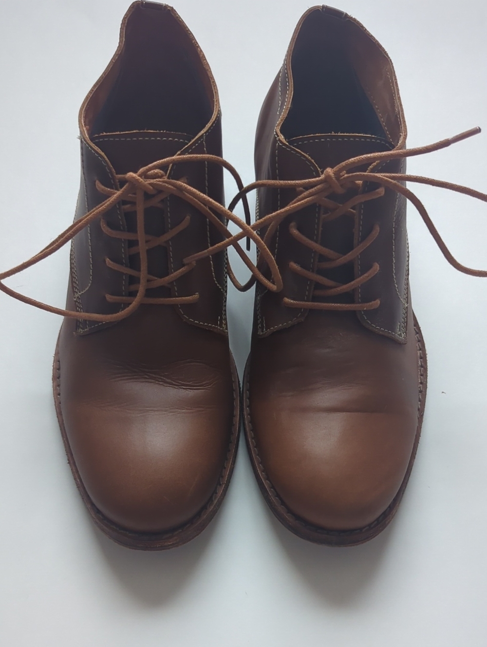 Adelante Shoe Co. Saguache Tobacco Leather Chukka Boots 10.5 Size